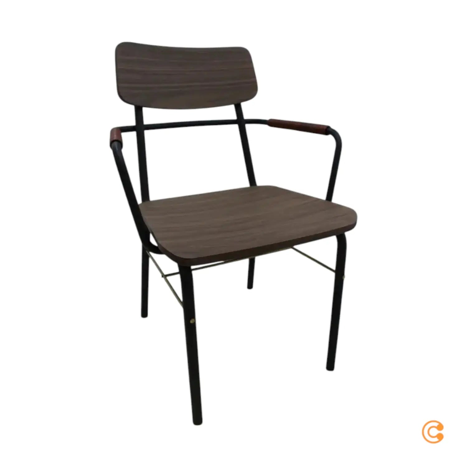 B-Ware Stellar Works Valet Stuhl Armlehnenstuhl Holzstuhl Walnuss Siehe Text/Foto - 5740001904499