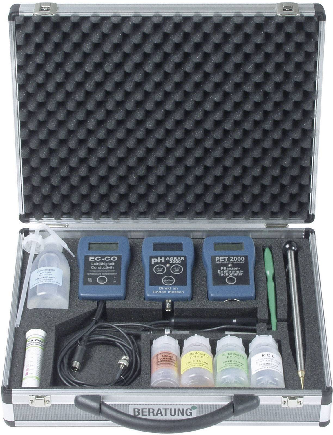 Stelzner Bodenanalyse Set Kit P H Nitrat Messung Bodenanalyse Siehe Text/Foto B-Ware - 4016138761719