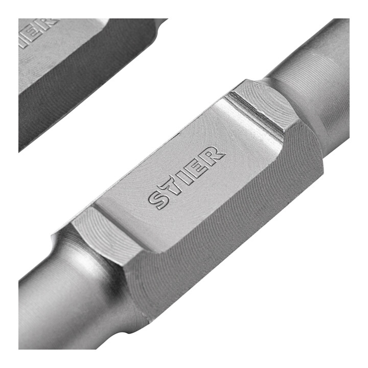Jeu de burins plats Stier, burin et marteau de démolition Sdshex 30 mm, 35 mm, 50 x 410 mm, qualité B