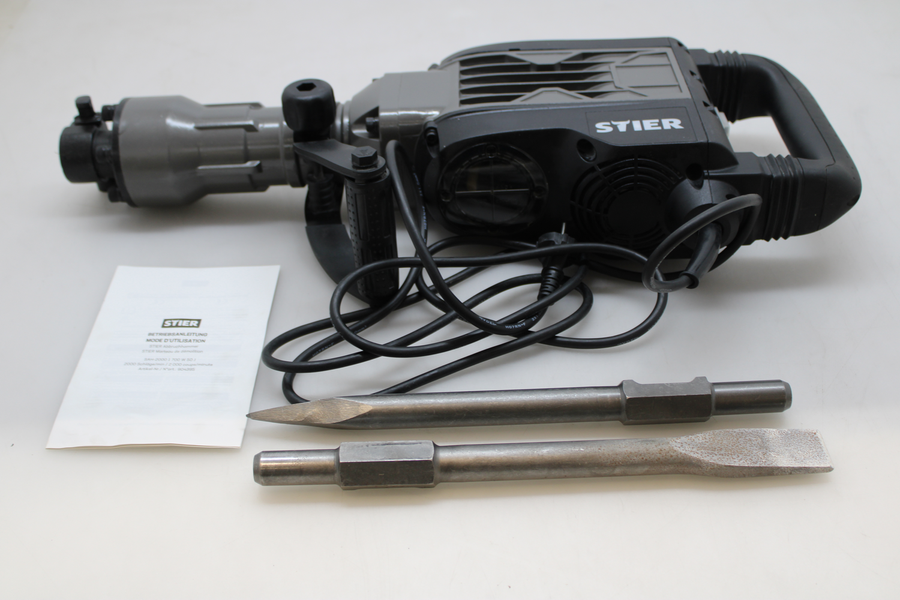 Stier Abbruchhammer Meißelgerät 1700 W 50 J 30mm Sechskant Siehe Text/Fotos B-Ware - 4251709614920