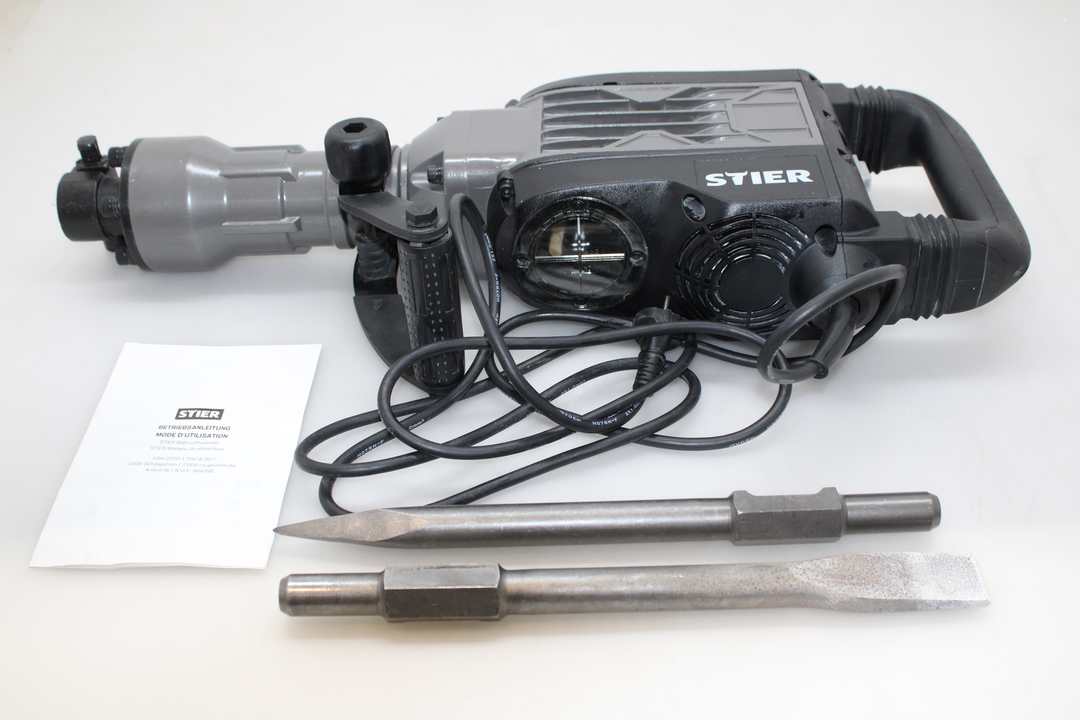 Stier Abbruchhammer Meißelgerät 1700 W 50 J 30mm Sechskant Siehe Text/Fotos B-Ware - 4251709614920