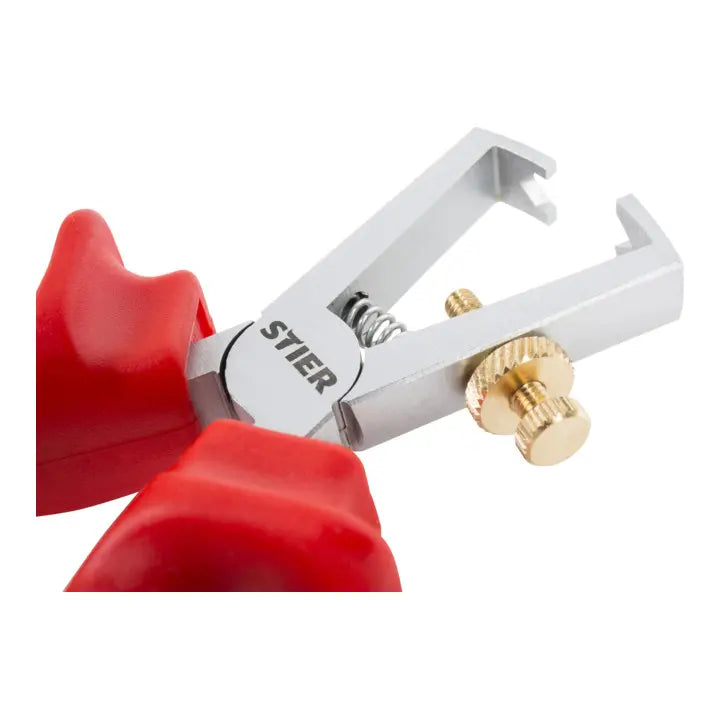 B-Ware Stier Abisolierzange Entmanteler Vde Geprüft Werkzeugstahl öffnungsfeder 160 Mm - 4260439000361