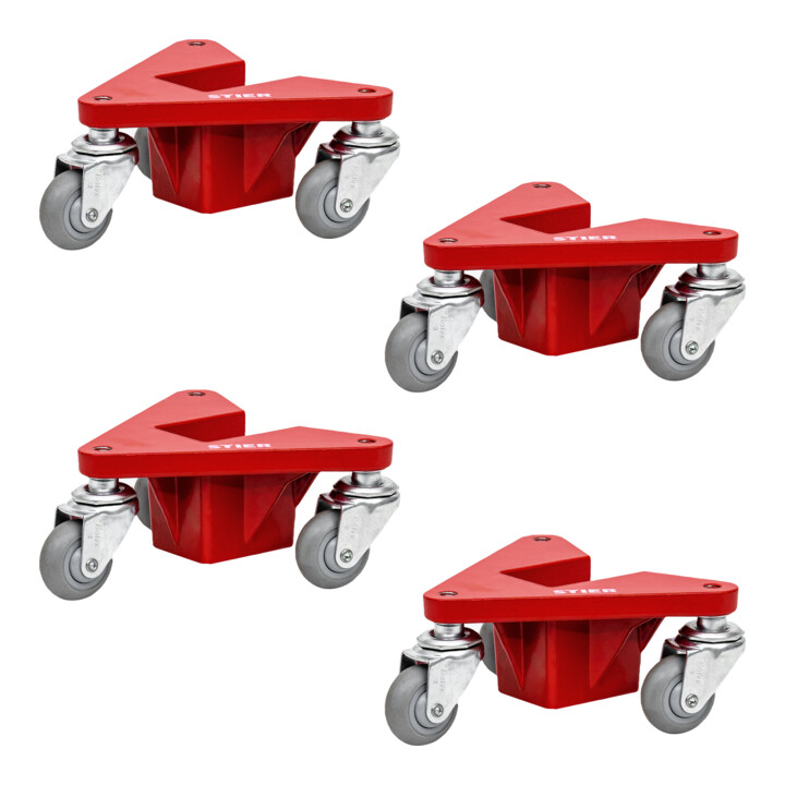 Stier Alu Eckenroller Set Transporthilfe Aluminium 195x165x85 Mm B-Ware