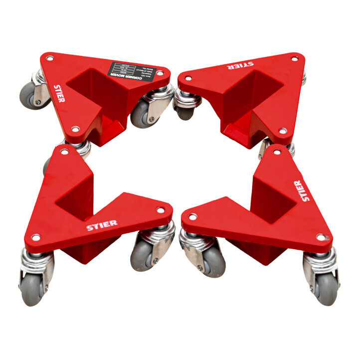 B-Ware Stier Alu Eckenroller Set Transporthilfe Aluminium 195x165x85 Mm