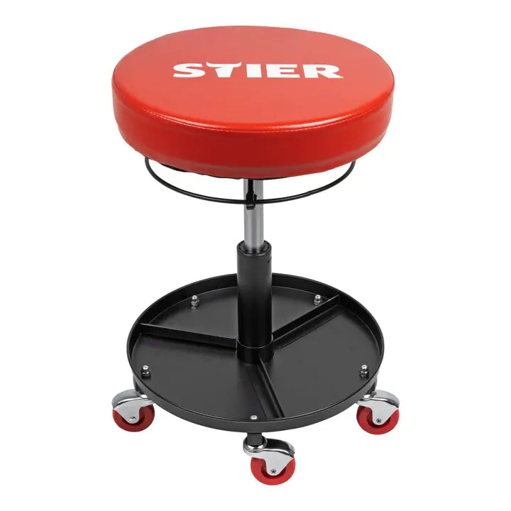 B-Ware Stier Arbeits Sitz Für Werkstatt Rollhocker Höhenverstellbar 380 510 Mm 5 Rollen