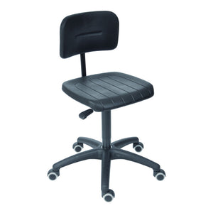 B-Ware STIER Arbeitsstuhl Drehstuhl Stuhl Schwarz Sitzhöhe 470-660 mm PU-Sitz