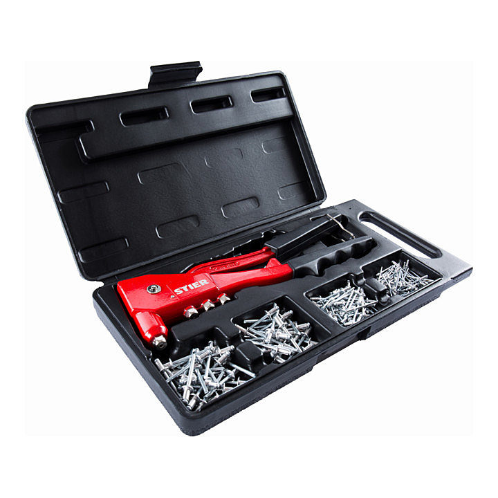 B-Ware Stier Blindnieten Satz Mit Handnietzange Und Blindnieten 201 Teilig 4 Mundstü877