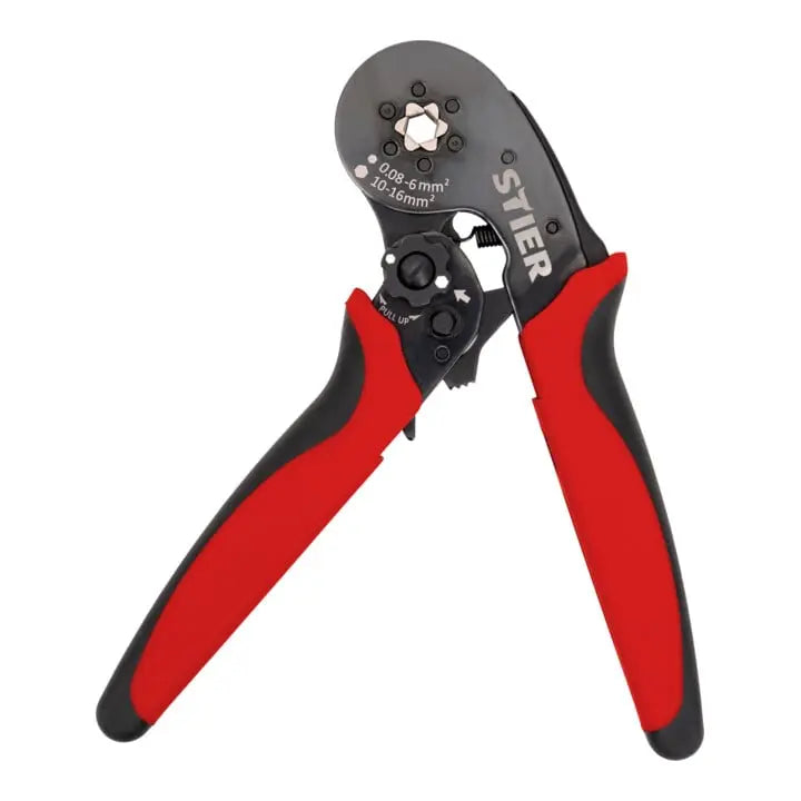 B-Ware Stier Crimpzange Presswerkzeug Aderendhülsen Sechskant Pressung 16 Mm² Zange