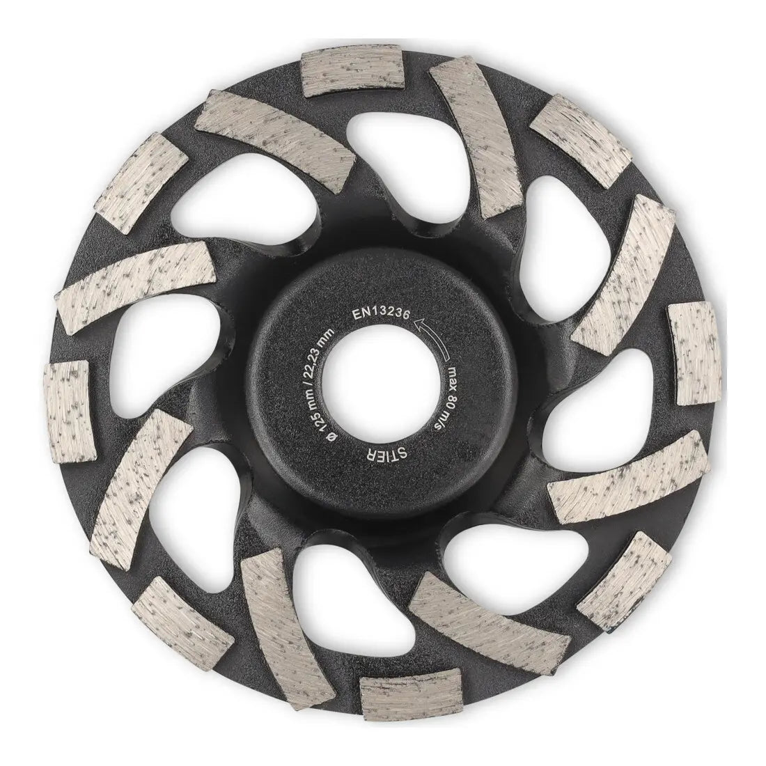 B-Ware Stier Diamantschleiftopf Schleifscheibe Kalksandstein Abrasiv 125 X 22,23 Mm  - 4251709630630