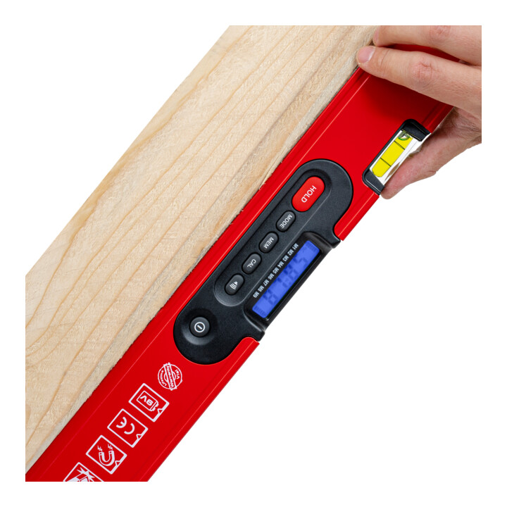 B-Ware Stier Wasserwaage Digital Messgerät Lcd Display Sdw1200 Handwerk 120cm