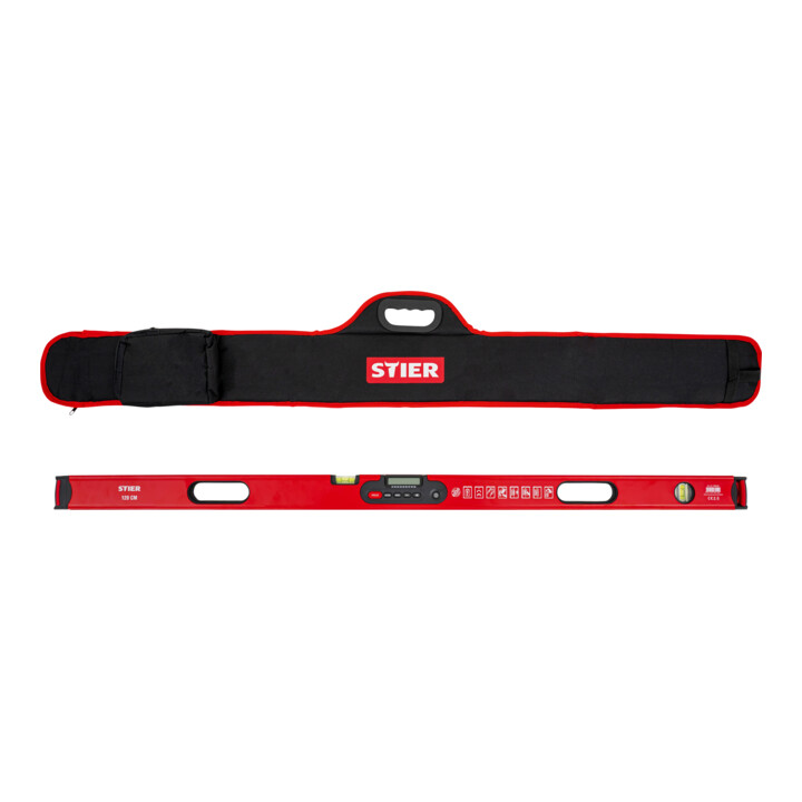 B-Ware Stier Wasserwaage Digital Messgerät Lcd Display Sdw1200 Handwerk 120cm