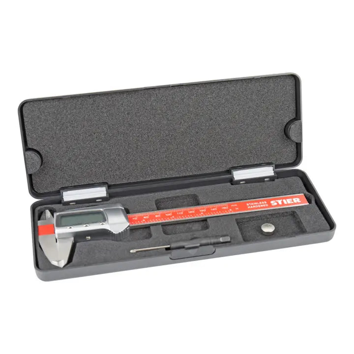 B-Ware Stier Digitaler Messschieber Schieblehre 150mm Innenmessung Schraubendreher - 4260439002129