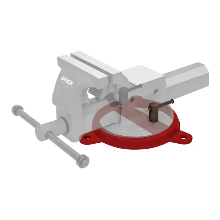 B-Ware Stier Drehteller Aufsatz Parallelschraubstock Größe 150 Mm Werkbankzubehör Stahl - 4251709600534