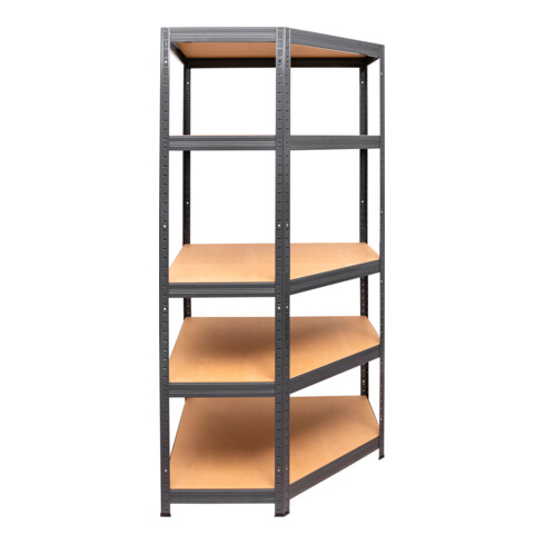 Stier Eck Fachbodenregal Lagerregal Lager Regal 250kg 1800x900x450mm Graphitgrau B-Ware - 4251709633150