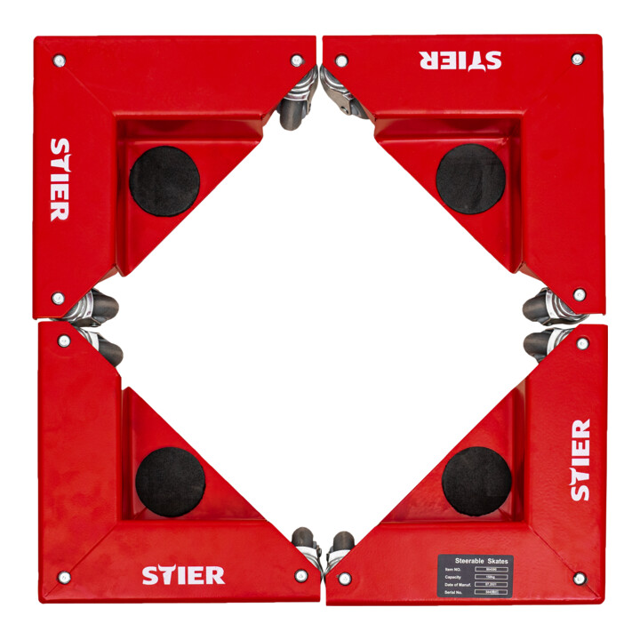 B-Ware Stier Eckenroller Set Möbelroller Transporthilfe Gummi Rollen Tragkraft 150166