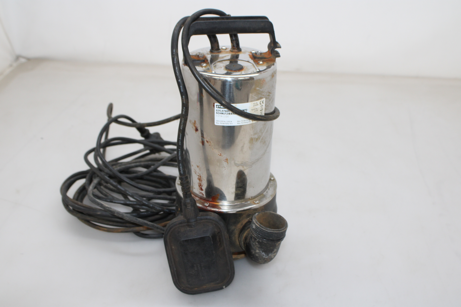 Stier Tauchpumpe Schmutzwasserpumpe Edelstahlpumpe 1100 W Defektware D-Ware - 4251709614951