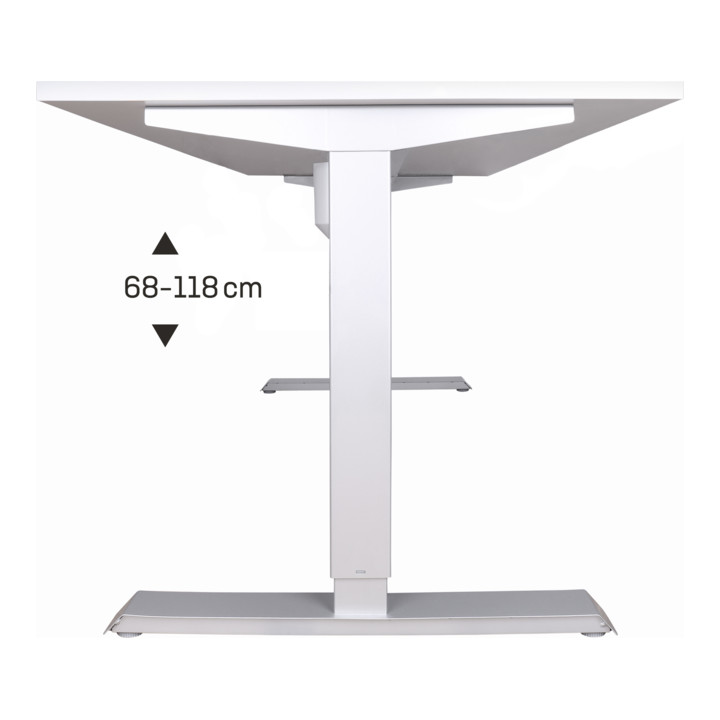 B-Ware Stier Schreibtisch Tisch Arbeitsplatz Elektrisch Höhenverstellbar 160x80cm Weiß - 4251709625209