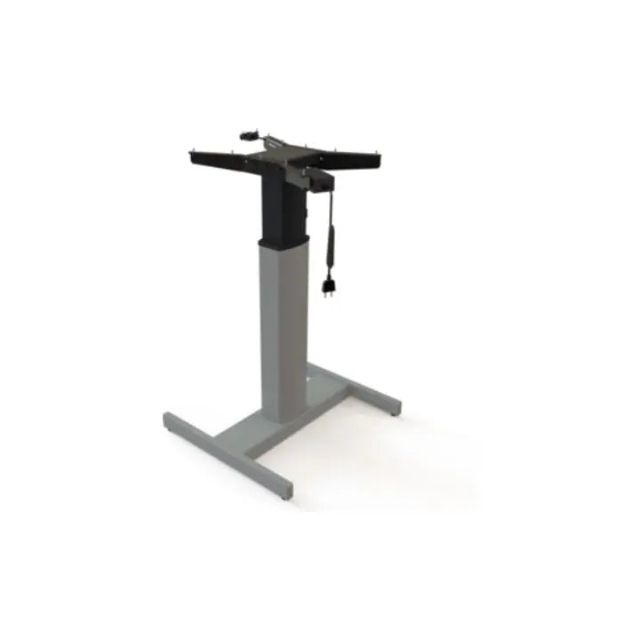 B-Ware Stier Tischgestell Rahmen Elektrisch Höhenverstellbar Mobil Silber Büro 80x80 Cm - 4251709613541