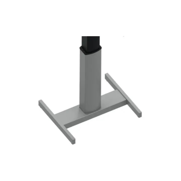 B-Ware Stier Tischgestell Rahmen Elektrisch Höhenverstellbar Mobil Silber Büro 80x80 Cm - 4251709613541