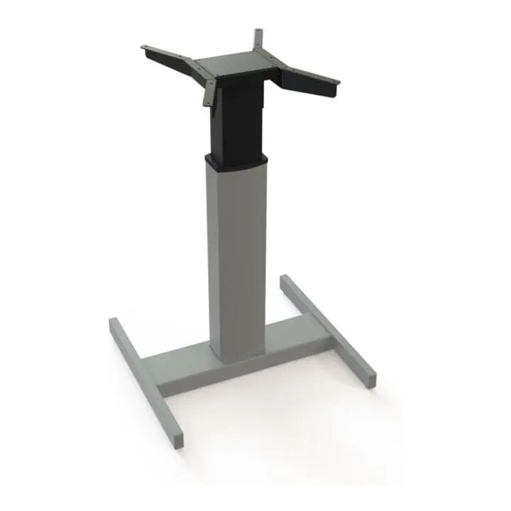 B-Ware Stier Tischgestell Rahmen Elektrisch Höhenverstellbar Mobil Silber Büro 80x80 Cm - 4251709613541