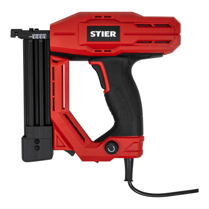 B-Ware Stier Elektro Kombi Tacker Nagler Tk18 230 V Nägel Set 400 Stück Holz - 4251709612032