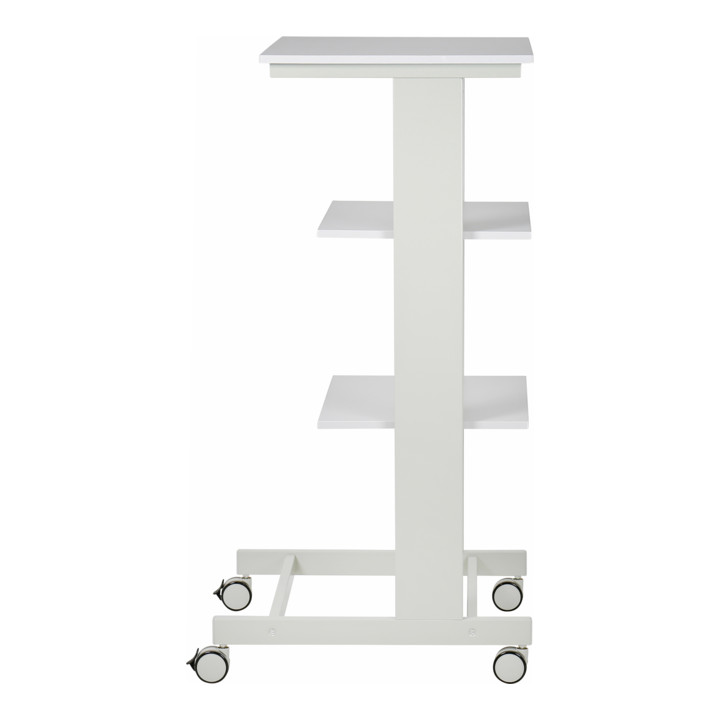 Stier Pc Arbeitstisch Rolltisch Computertisch Grau Höhenverstellbar Büro Tisch B-Ware - 4251709617587