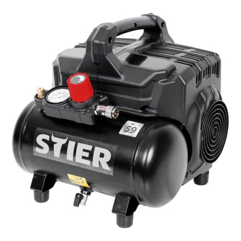 Stier Flüsterkompressor Kompressor Druckluft Fkt 215 8 6 ölfrei Gerät603 B-Ware