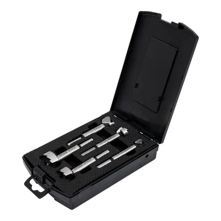 B-Ware Stier Forstnerbohrer Set Bohrer Sortiment Holzbohrer Transportbox 5 Teilig - 4260439006868
