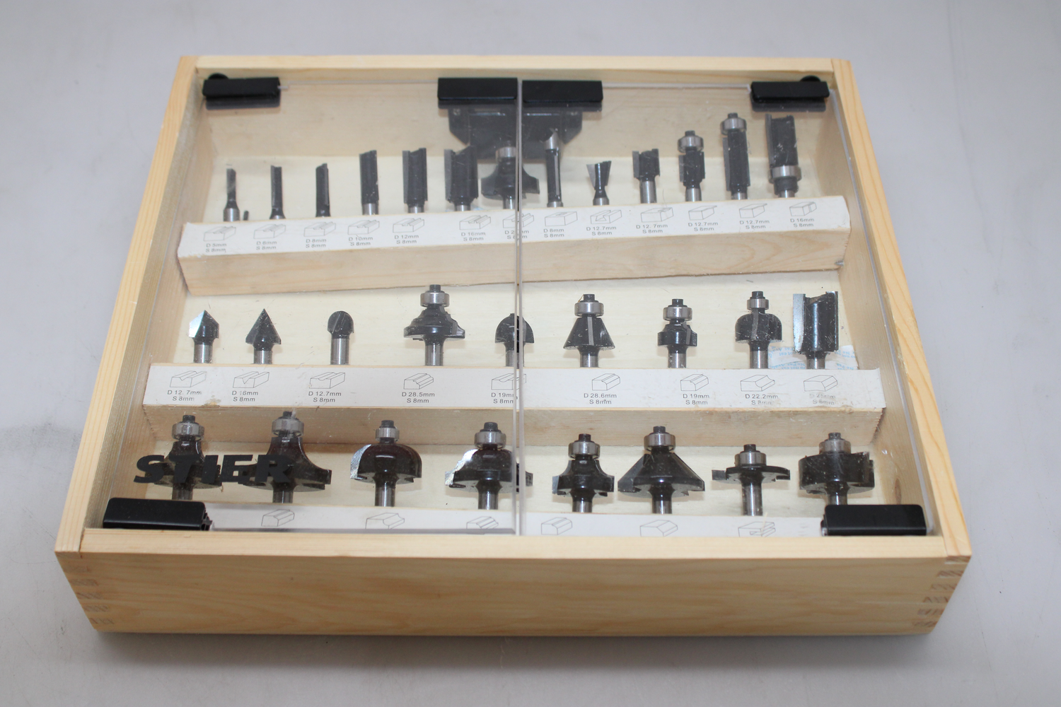 Stier Fräsersortiment Set Fräser 8 Mm 30 Teilig Vitrine Siehe Text/Foto B-Ware - 4251709623458