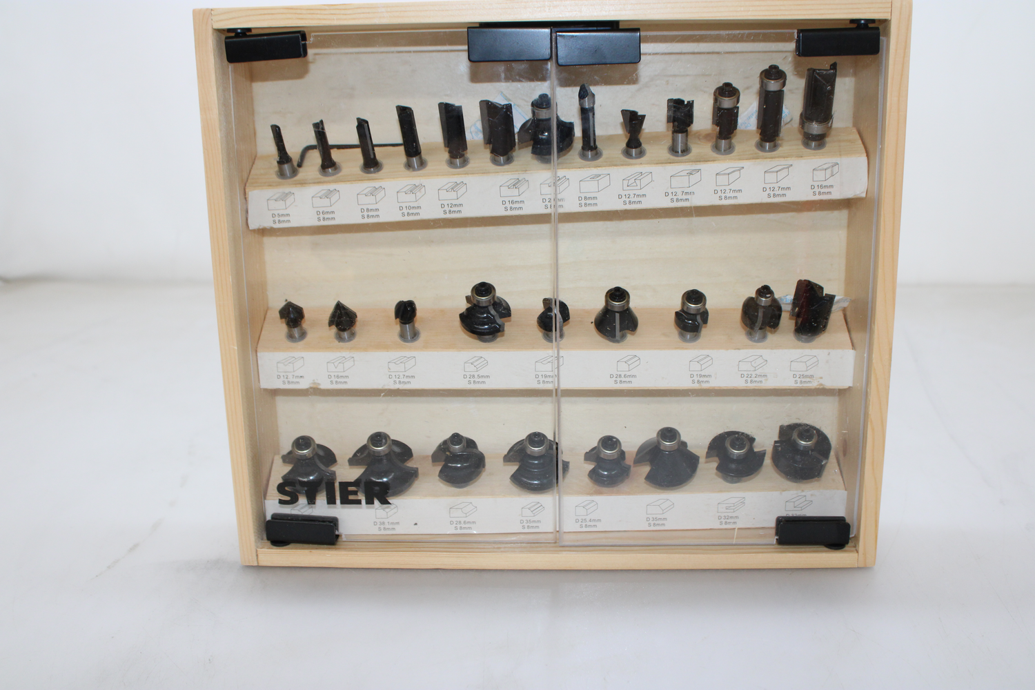 Stier Fräsersortiment Set Fräser 8 Mm 30 Teilig Vitrine Siehe Text/Foto B-Ware - 4251709623458