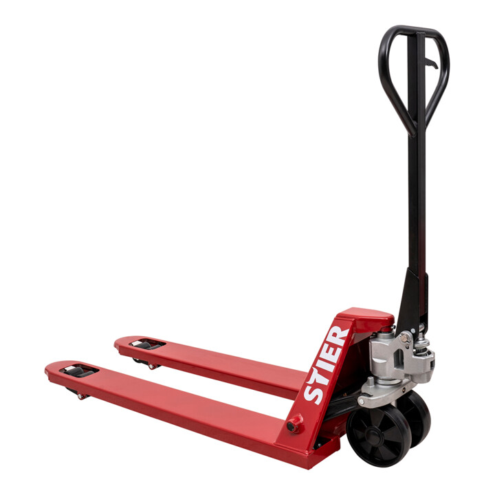 B-Ware Stier Gabelhubwagen Palettenwagen Hubwagen 2000kg 2000mm Nylon Ral3002 - 4251709618577