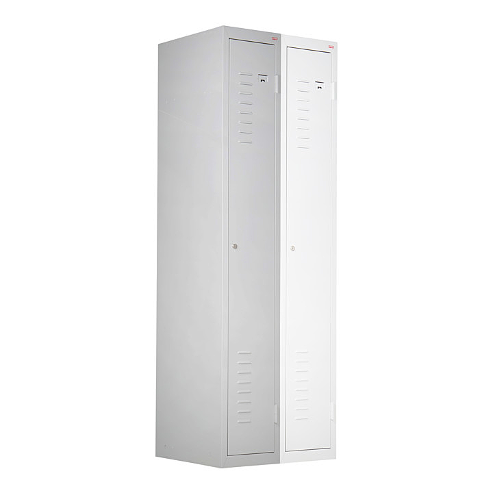 B-Ware Marken Spind 180x30x50 Lichtgrau Anbauelement Garderobenschrank Schrank Umkleide - 4251709615286