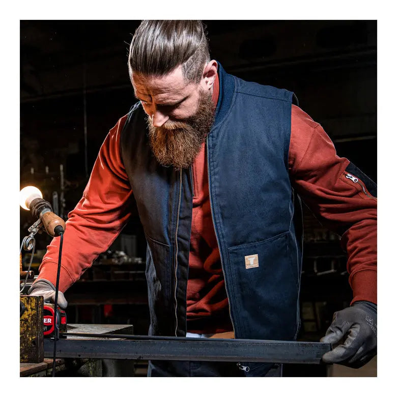 B-Ware Stier Arbeitsweste Weste Workwear Baumwolle Gepolstert Xxl Navy - 4251709638032