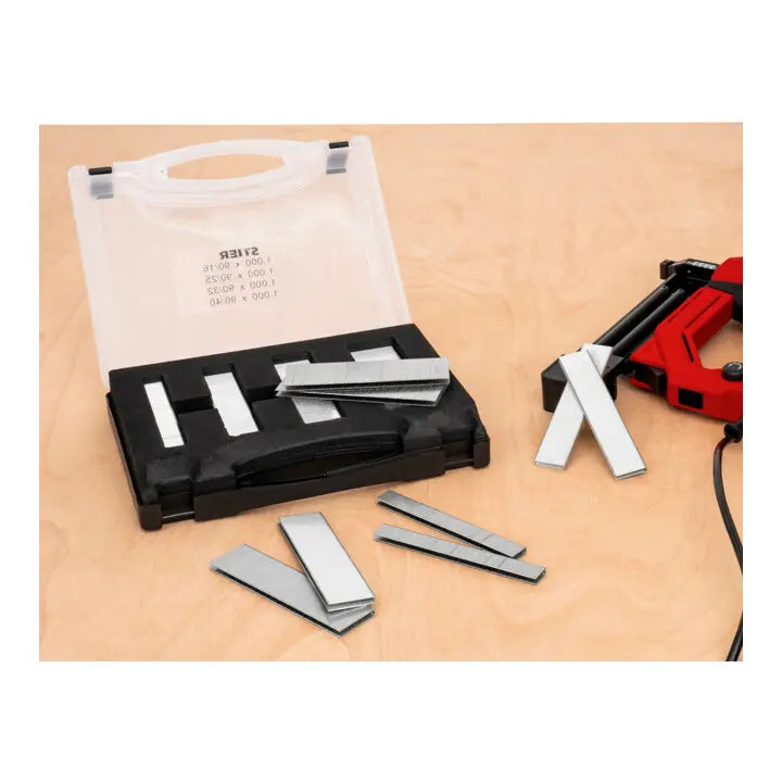 B-Ware Stier Heftklammern Klammern Set Handwerkerkoffer Typ 90 Sortiment 16/25/32/40 Mm - 4251709627906