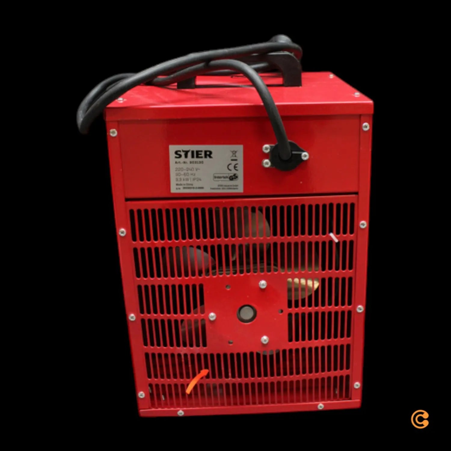 Stier Heizlüfter 25 X 25 X 41 Cm Stufenloser Thermostat Innen Siehe Text/Fotos B-Ware - 4260439001306