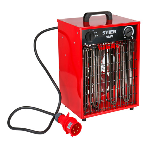 Stier Heizlüfter Lüfter Heizer 9k W 1150m3h Starkstrom Garage Werkstatt Heizung B-Ware - 4251709615699