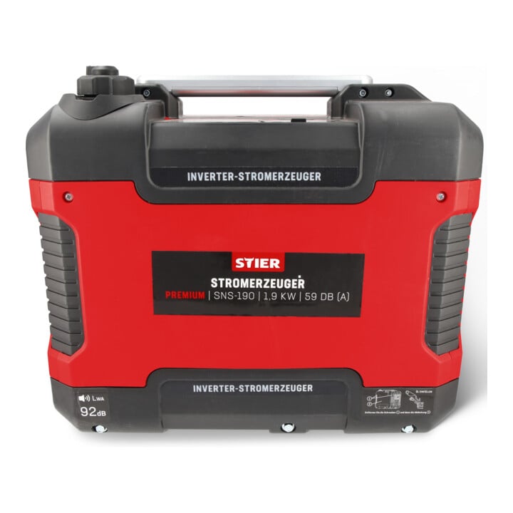 Marken Inverter Stromerzeuger Stromversorger Premium SNS-190 1,9 kW 59 dB(A) - 4251709616924
