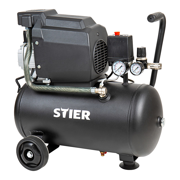 B-Ware Stier Kompressor Druckluftgerät Lkt 240 8 24 24l 1100 W 230 V Behältervolumen191