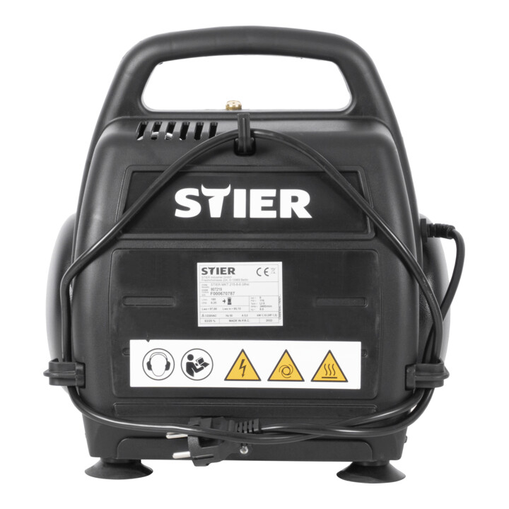 B-Ware Stier Kompressor Verdichter Mkt 215 8 6 ölfrei Druckluftgerät Kolbenkompressor - 4251709642824