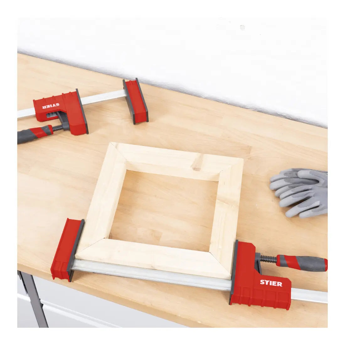 B-Ware Stier Korpuszwinge Schraubzwinge Möbelzwinge Zwinge 1200 Mm Spannweite 6000 N - 4251709619697