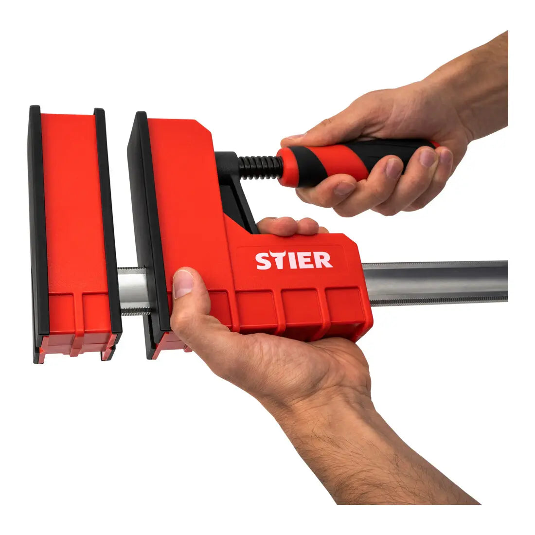 B-Ware Stier Korpuszwinge Schraubzwinge Möbelzwinge Zwinge 1200 Mm Spannweite 6000 N - 4251709619697