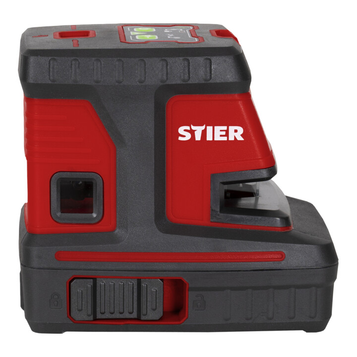 B-Ware Stier Kreuzlinienlaser Linienlaser Laser Messgerät 5 Lotpunkte Grün 150° X 130°