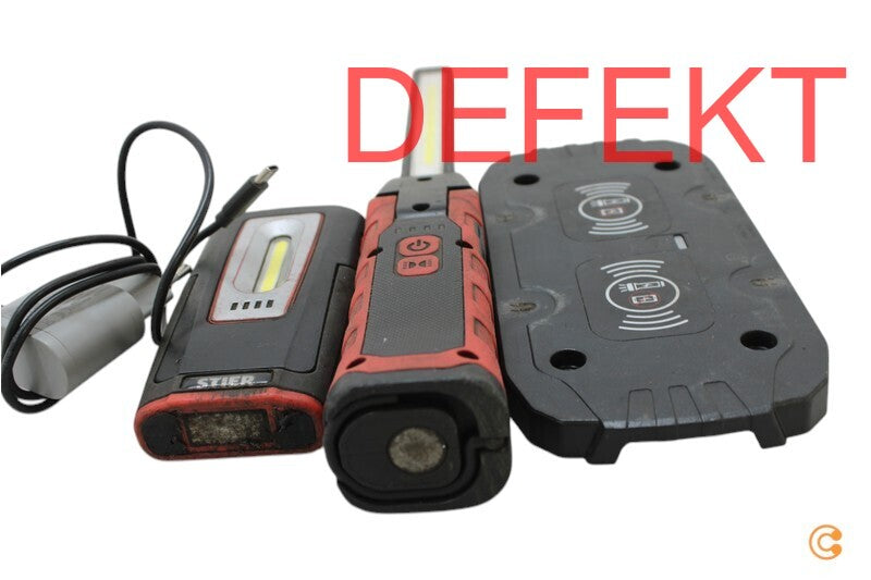 D-Ware Stier Led Arbeitsleuchten Set Werkstattlampe 300/1000 Lumen Defektware - 4251709632337