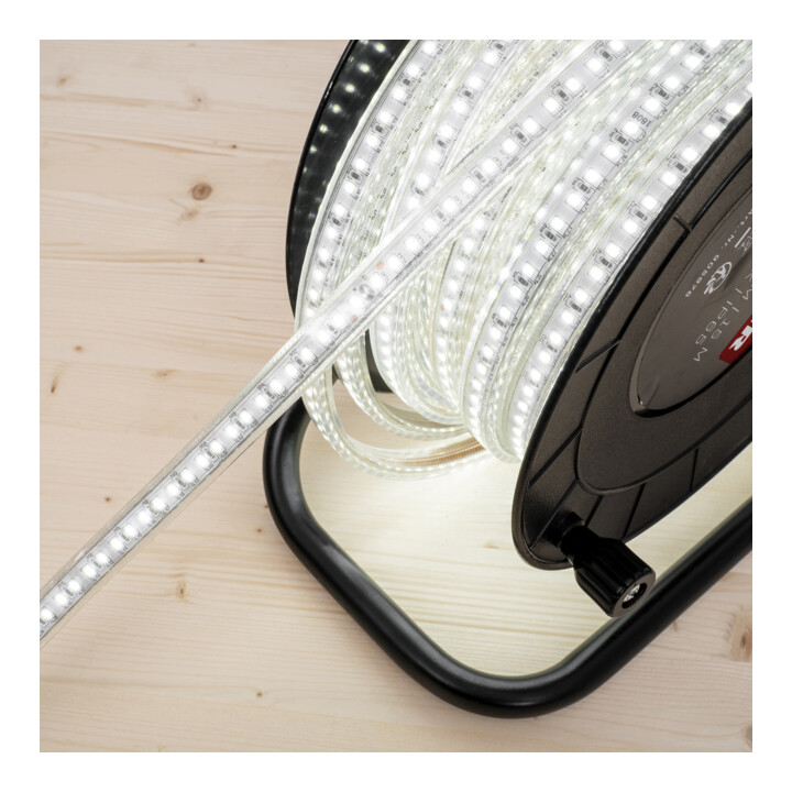 B-Ware Stier Led Streifen Baustrahler Lichtband Baustelle 15m 13500lm 6400k Pvc Rolle