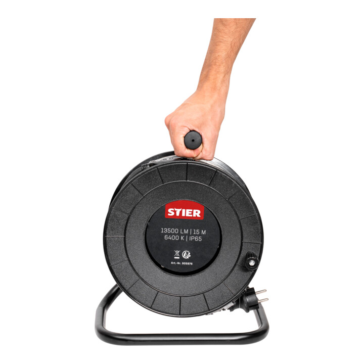 B-Ware Stier Led Streifen Baustrahler Lichtband Baustelle 15m 13500lm 6400k Pvc Rol249