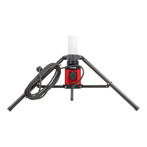 B-Ware Stier Led Tower Baustrahler Arbeitsleuchte 360 Grad 6100 Lumen 72 W Schwarz