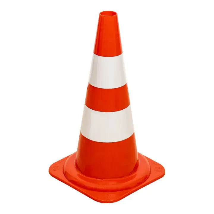B-Ware Stier Leitkegel Pylon Baustellenkegel 500 Mm Zwei Streifen Rot Weiß 10 Stück - 4251709628620