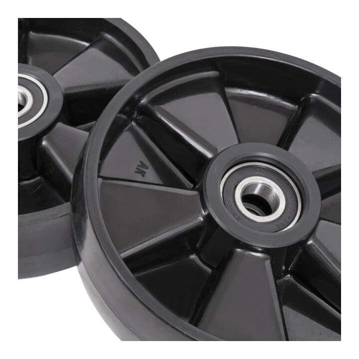B-Ware Stier Lenkräder Set Rollen Nylon Hubwagen Ersatzteile Montageanleitung Blau - 4251709626794