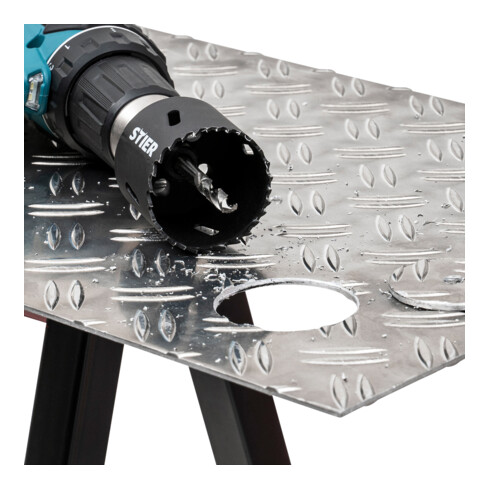 B-Ware Stier Lochsägen Set Hss Co8 Bimetall 17 Teilig + Adapter Dosenbohrer Bohrkronen  - 4251709617822
