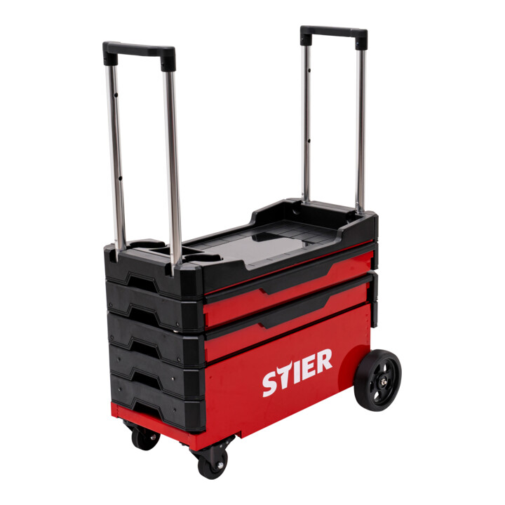 B-Ware Stier Montagewagen Werkstattwagen Klappbar 80kg Tragkraft 700x380x535mm